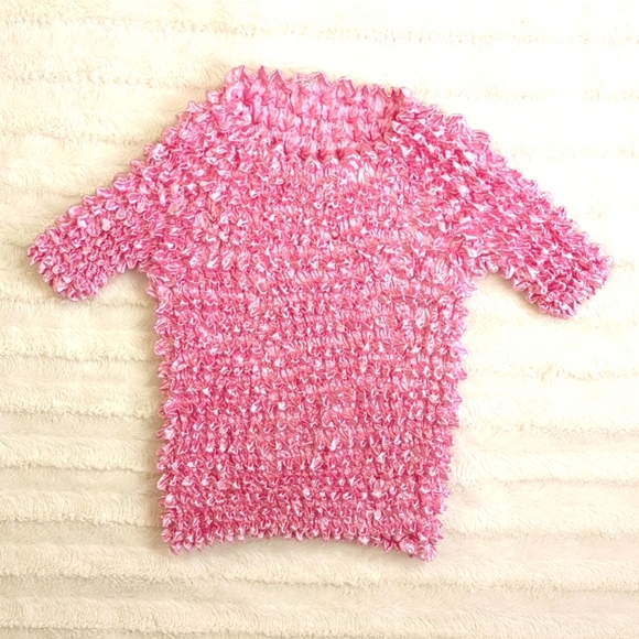 Y2K Magic Popcorn Top One Size Fits Most. Barbie Pink - Picture 8 of 9